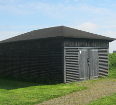 Photo of the shot beam shed De Haukes